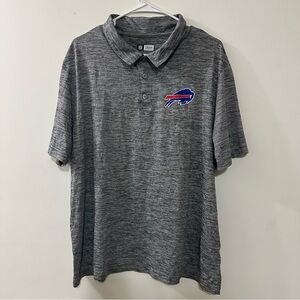 NFL Team‎ Apparel Men’s Buffalo Bills Polo Shirt Size XXL 2XL Gray